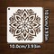 50-Piece Mandala Stencil Set (4 Inch) – Reusable Plastic Craft Paint Templates for DIY Art on Wood, Fabric, Wall, Window, Canvas & Home Decor